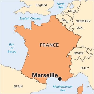 ki kote se nan Marseille an frans kat jeyografik
