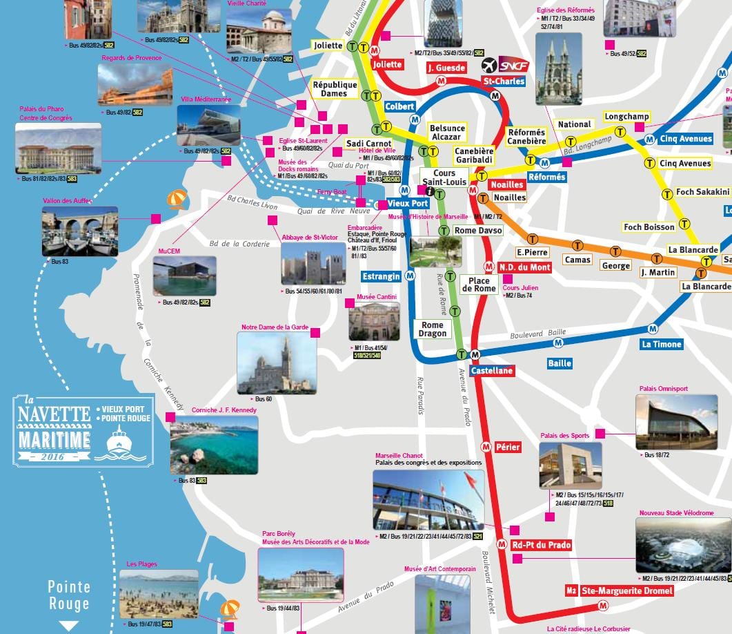Marseille atraksyon kat jeyografik