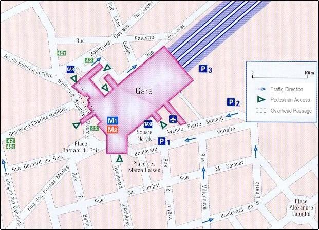 Marseille estasyon tren kat jeyografik