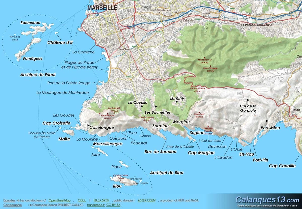 geographic kat jeyografik nan Marseille