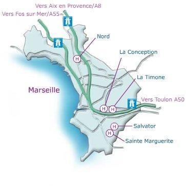 kat jeyografik nan Marseille lopital